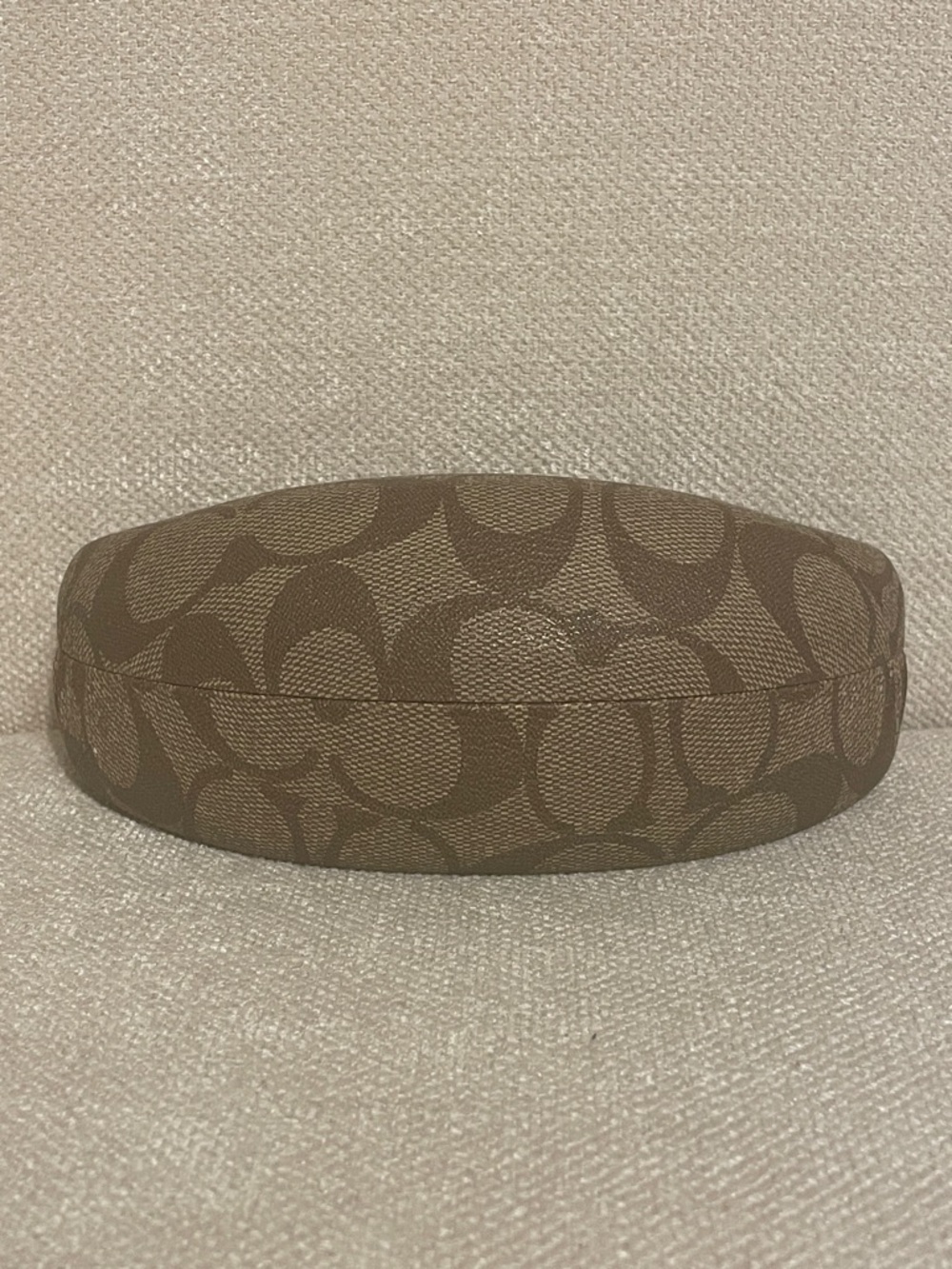 Coach Signature Brown Patterned Sunglasses Case only